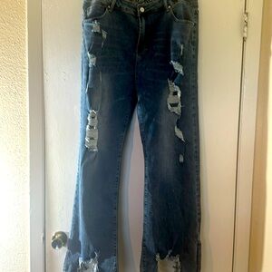 The Zag Stripe Jeans a boutique item